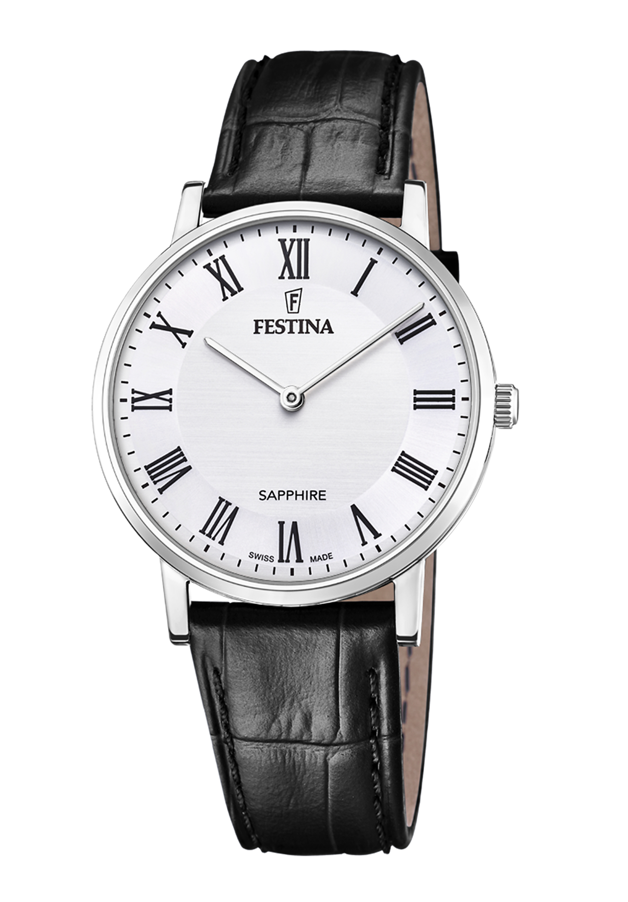 Festina Klassik Herrenuhr Swiss Made Saphir F20012/2