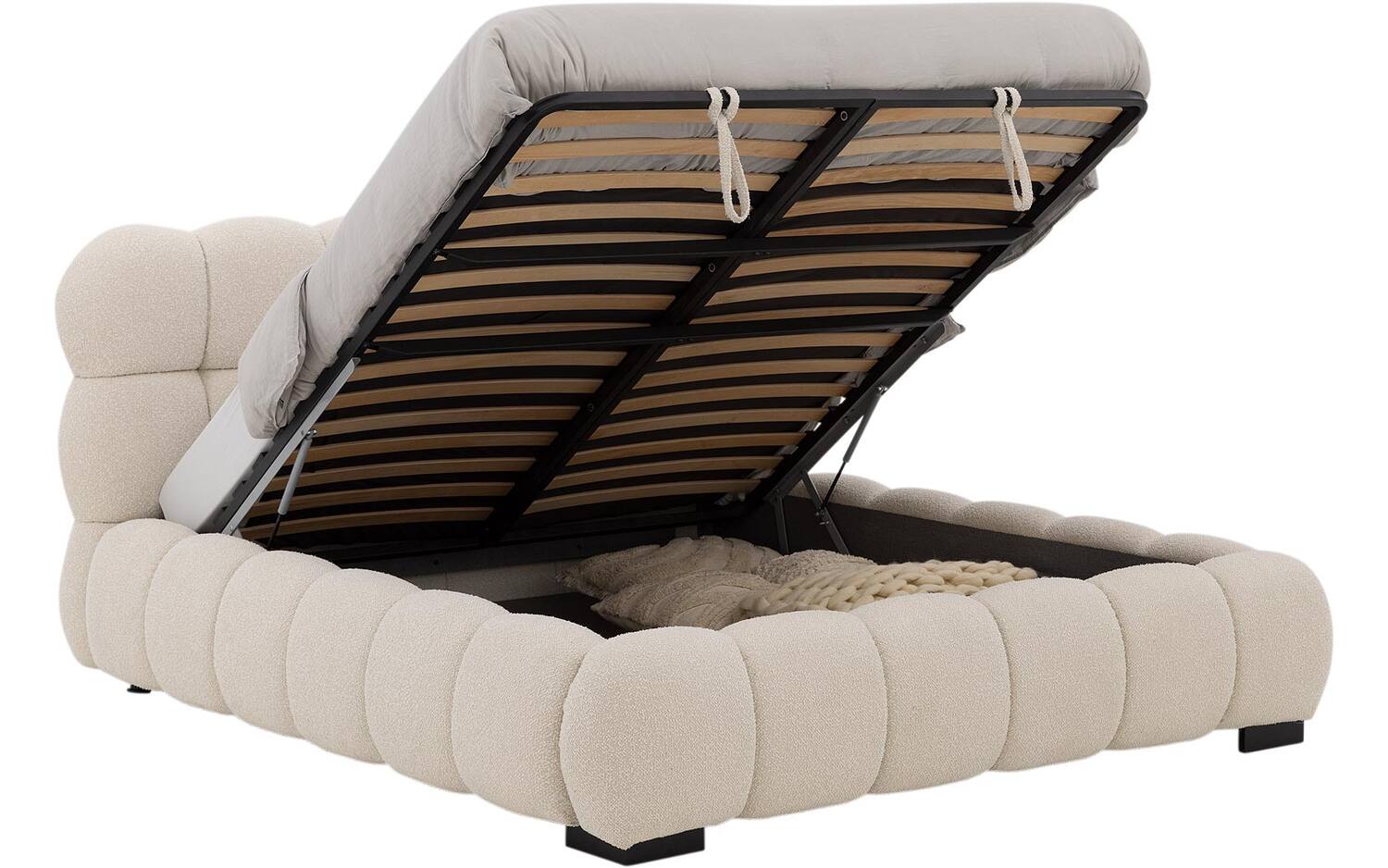Goossens Gestoffeerd Bedframe Cloud Xl Storage - 180 x 200 - Ahenk