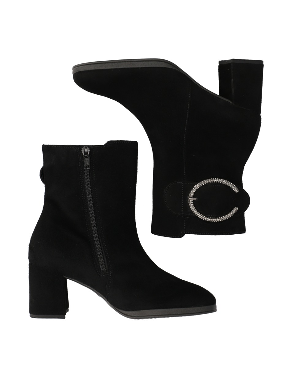 Veloursleder Stiefelette