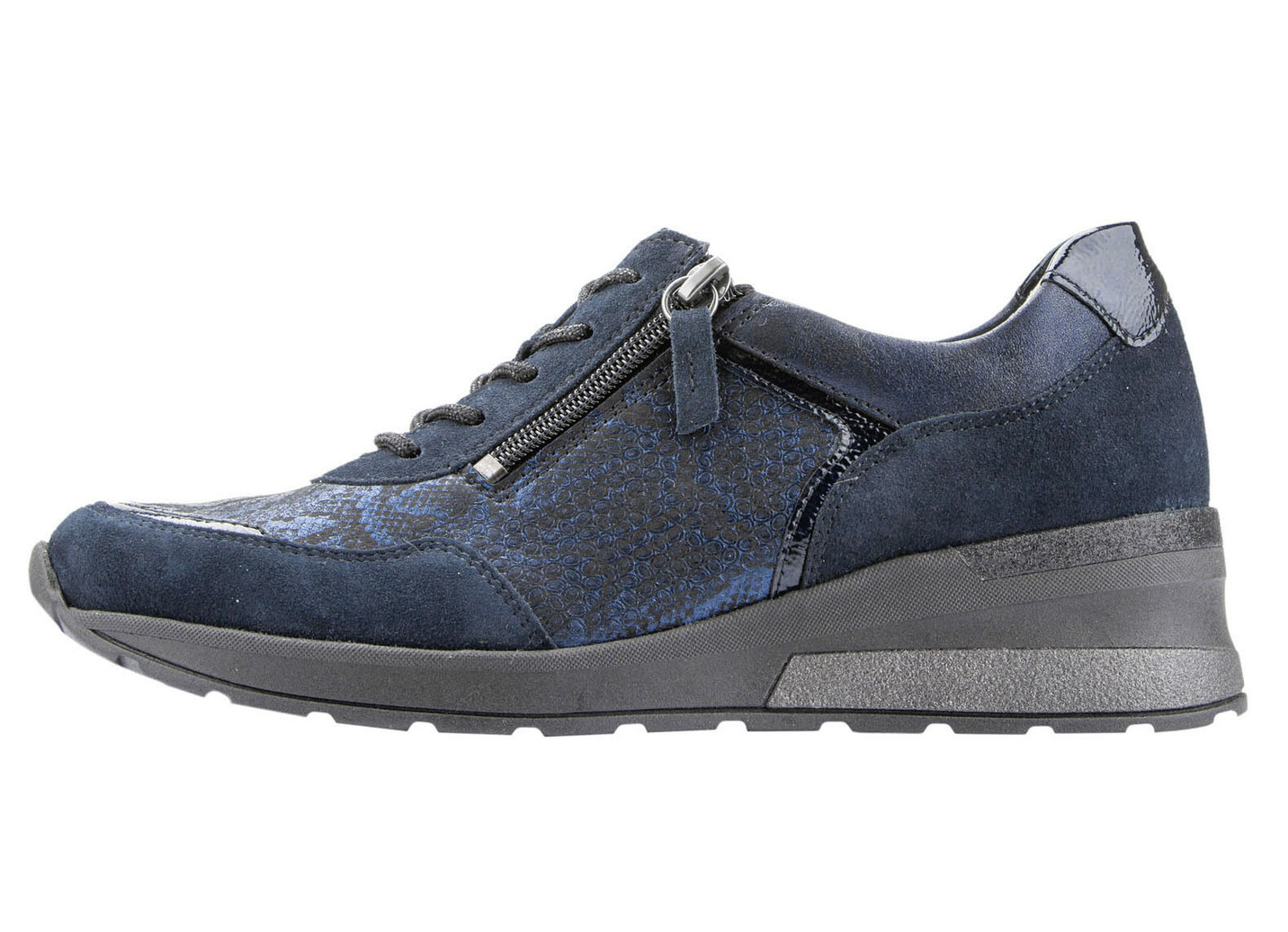 Waldläufer Schnürschuh aus interessantem Materialmix