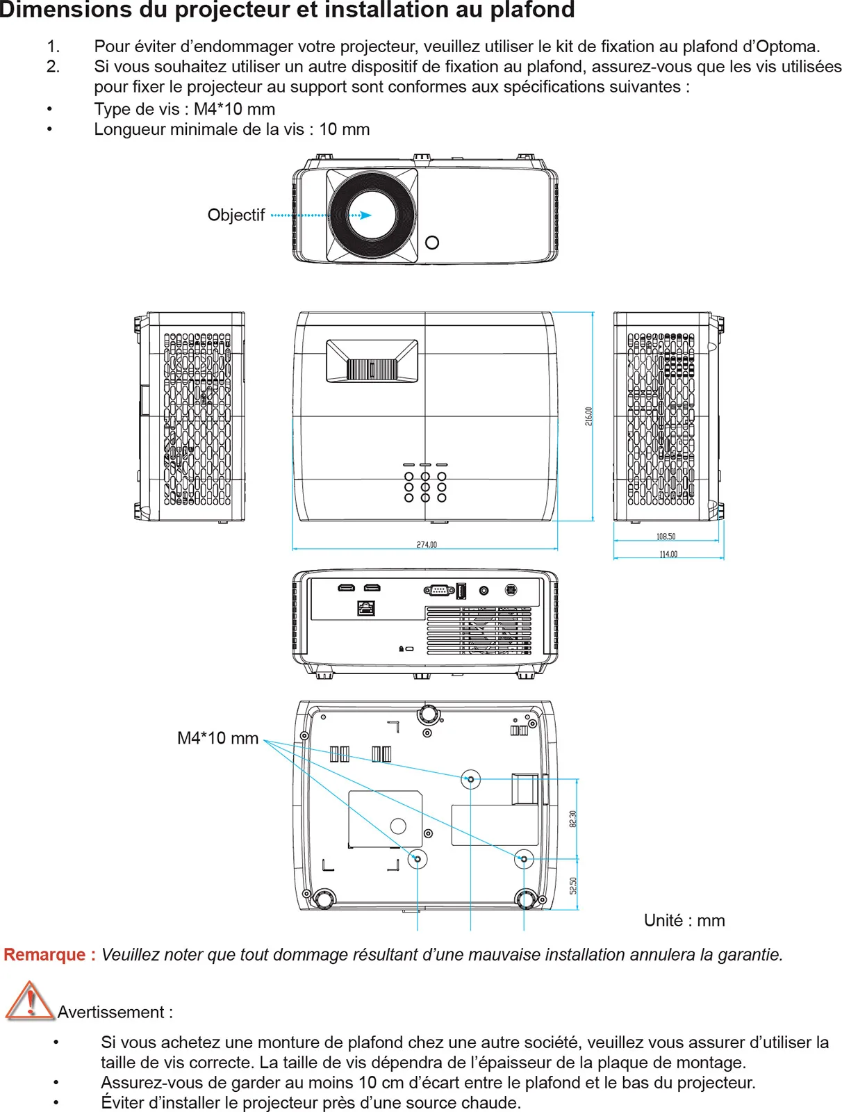 Optoma ZH462 Vidéoprojecteurs