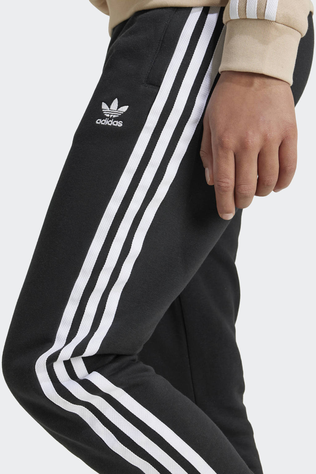 adidas joggingbroek Trefoil zwart/wit