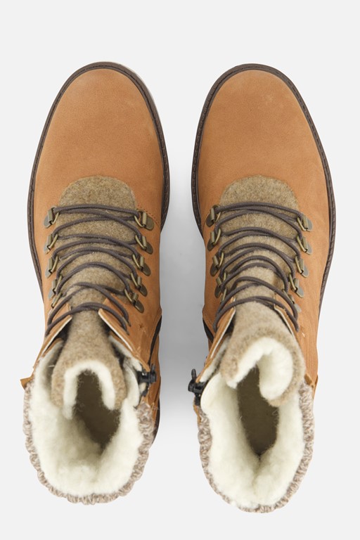 Feyn Joanne Veterboots bruin Leer
