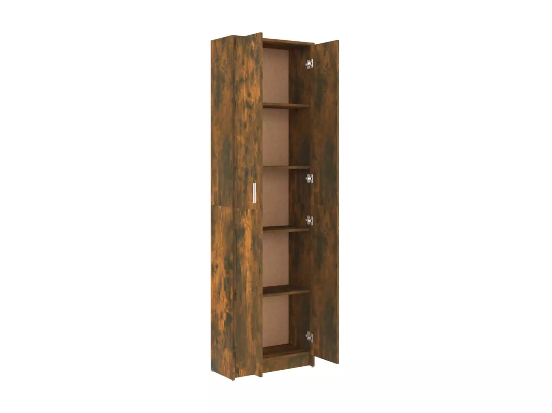 Garde-robe couloir Chêne fumé 55x25x189 cm Bois d'ingénierie
