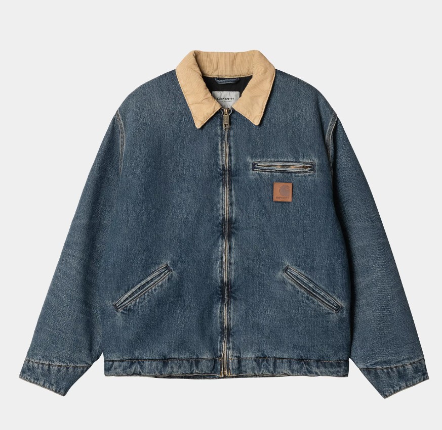 Carhartt WIP OG Detroit Jacket (Summer) Blue / Dusty H Brown
