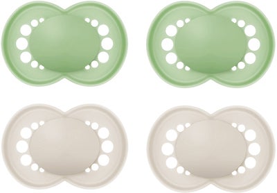 MAM Original Naturgummi Smokker 6-16m & 16-36m 4-Pack, Nøytral