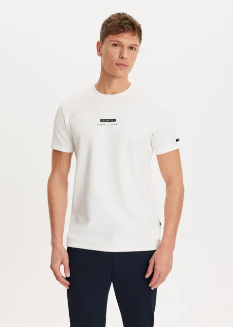 T-shirt met print sky off-white (WIT.O)