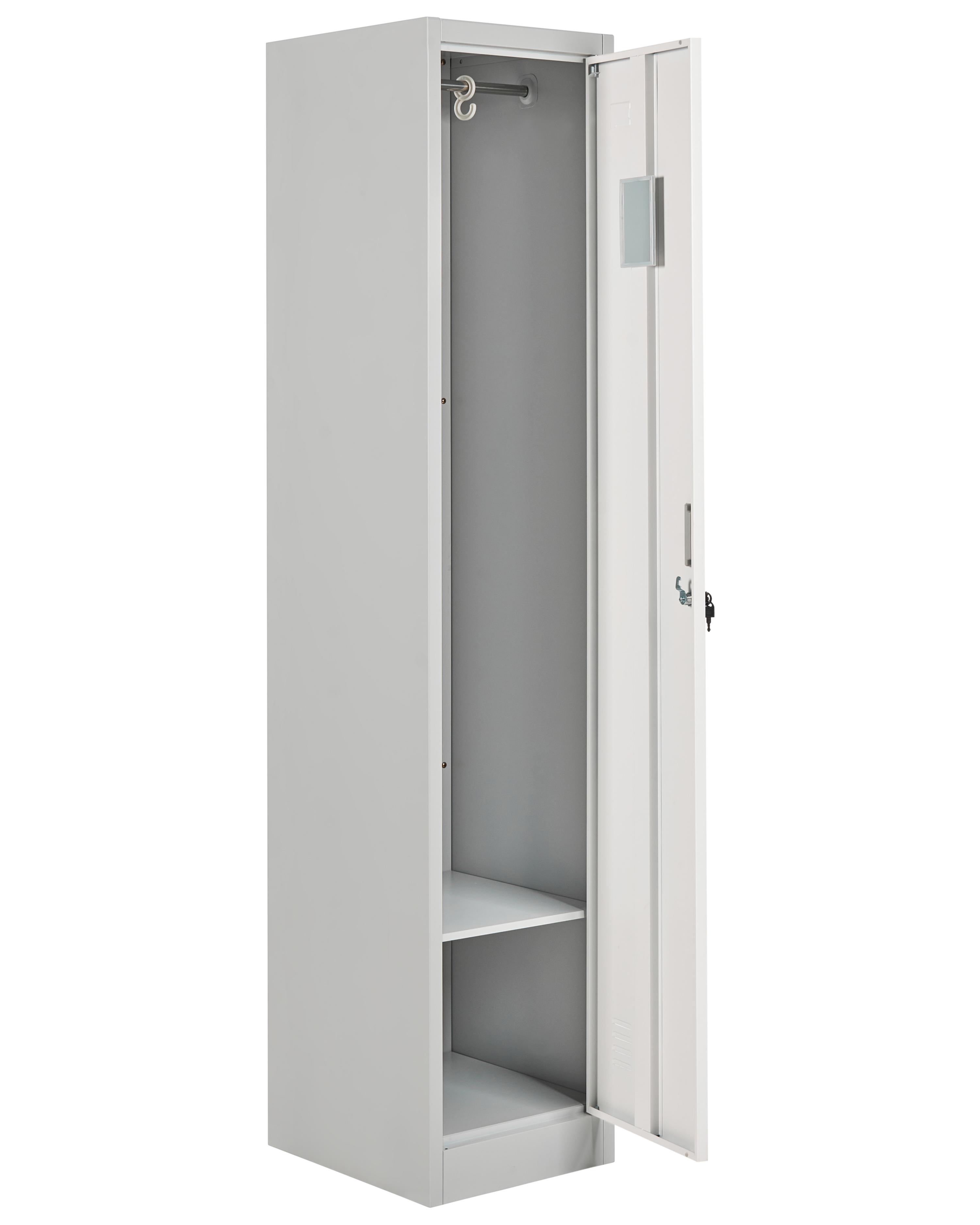 Locker met 1 deur ATHLETE Metaal Grijs/wit