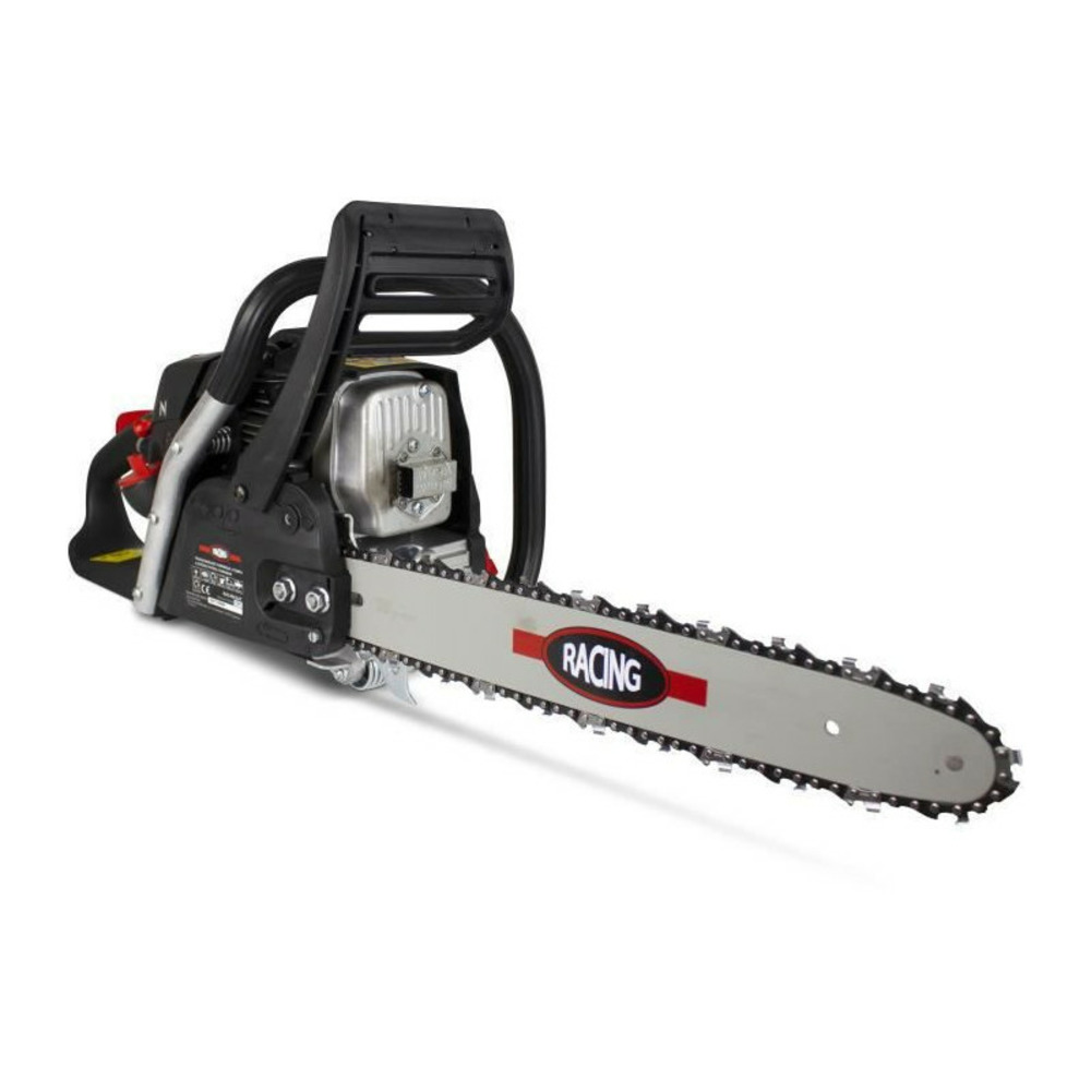 Tronçonneuse thermique - démarrage manuel avec lanceur - racing - 49 cmu00b3 45.7 cm - guide et chaîne racing