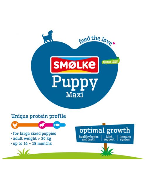 Smolke Puppy Maxi Kip&Lam&Vis - Hondenvoer