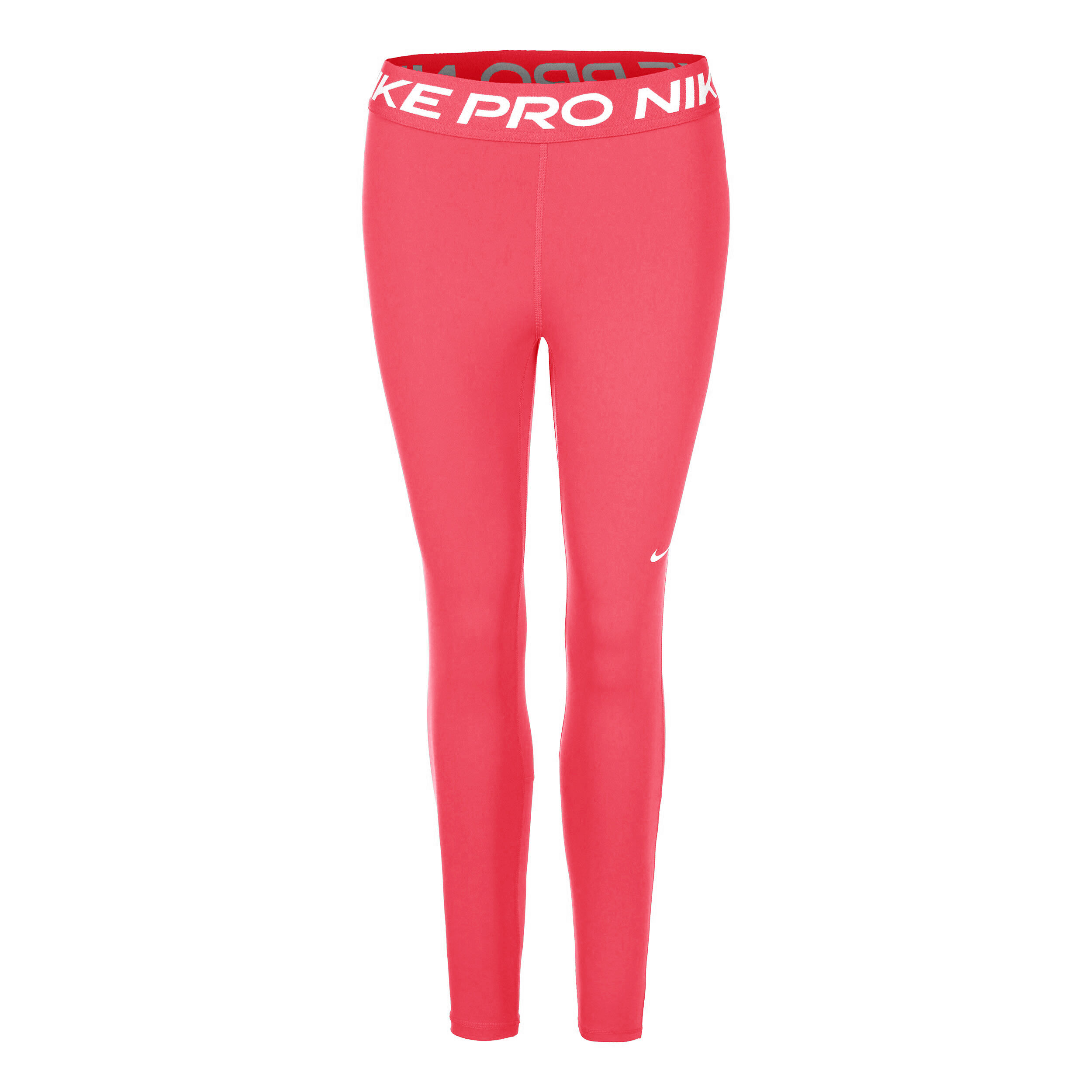 Nike Mid-Rise Mesh-Paneled Collant Tight Femmes - Pink , Blanc