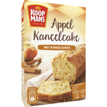 Koopmans Appel kaneelcake met Kaneelsuiker Bakmix 400 g