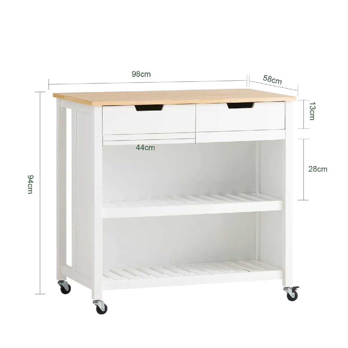 SoBuy FKW74-WN Meuble de Cuisine