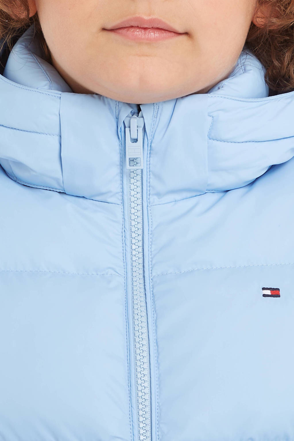 Tommy Hilfiger gewatteerde winterjas ESSENTIALlichtblauw