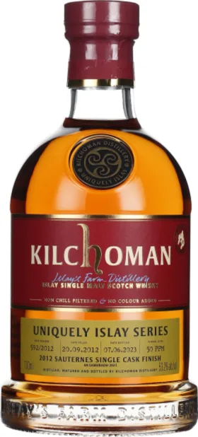 KILCHOMAN AN SAMHRADH 2012 SAUTERNES SINGLE CASK 70CL