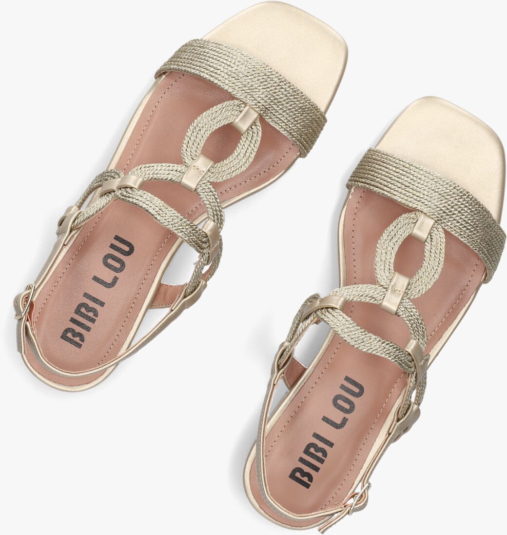 goudkleurig bibi lou platte sandalen 855z94hg
