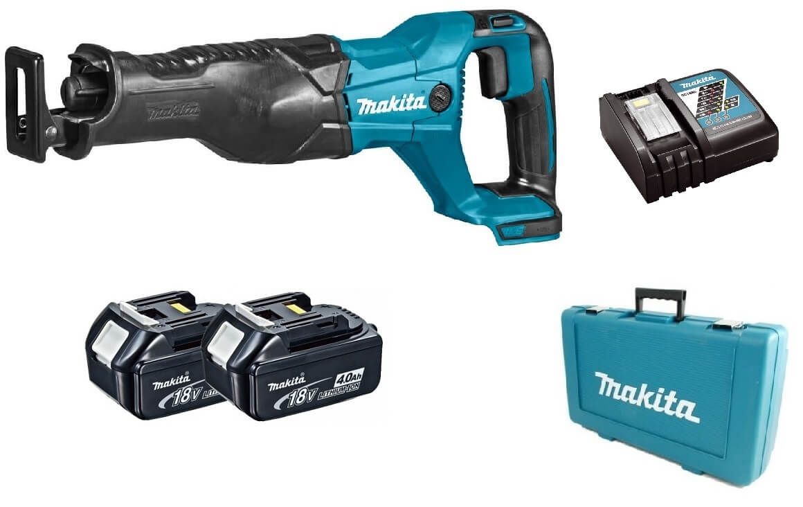 Makita DJR186RME 18V Li-ion accu reciprozaag set (2x 4.0Ah) in koffer