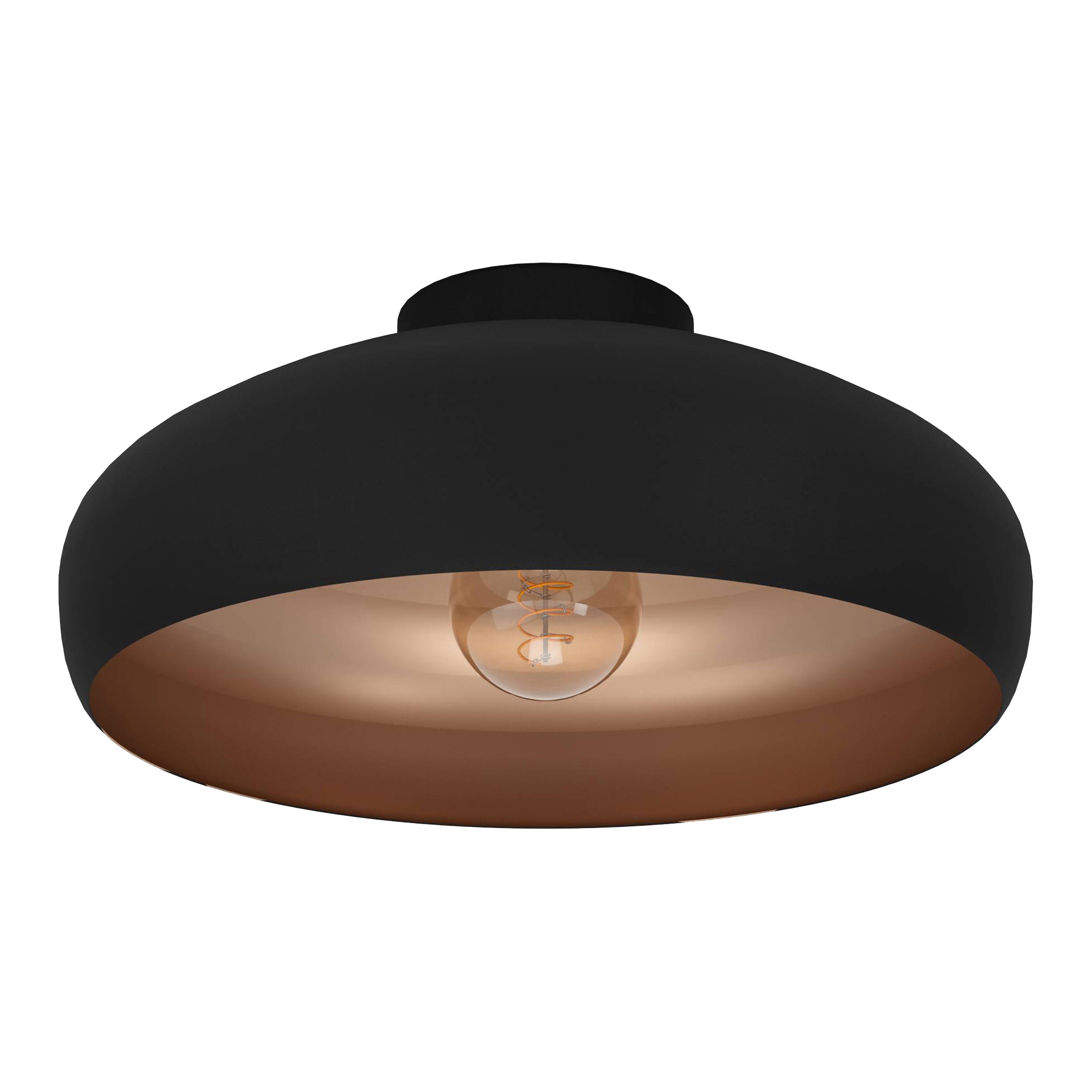 EGLO Mogano Plafondlamp Ã 40 cm - Zwart/Koper