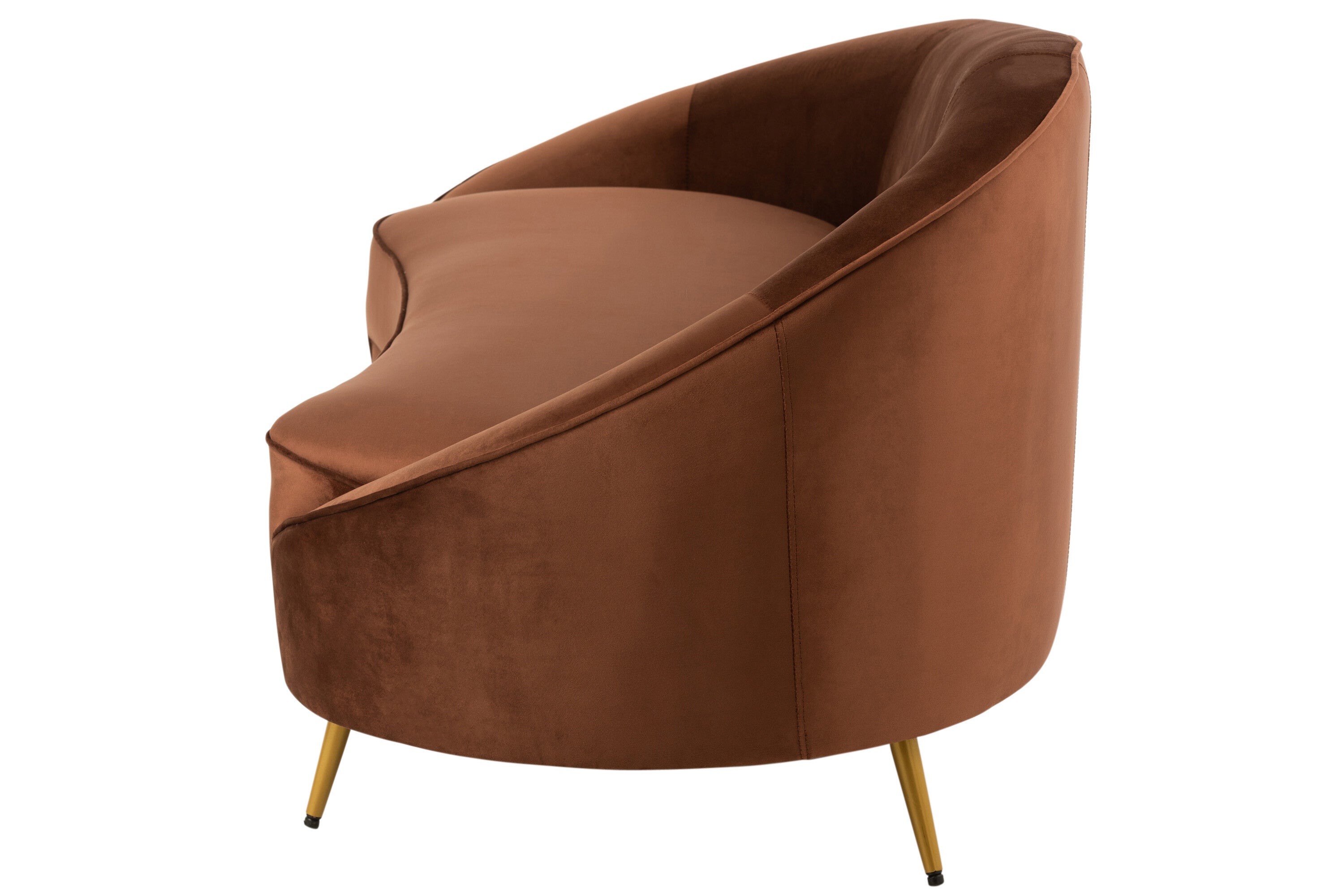 J-Line sofa Elisabeth - textiel|metaal - bruin
