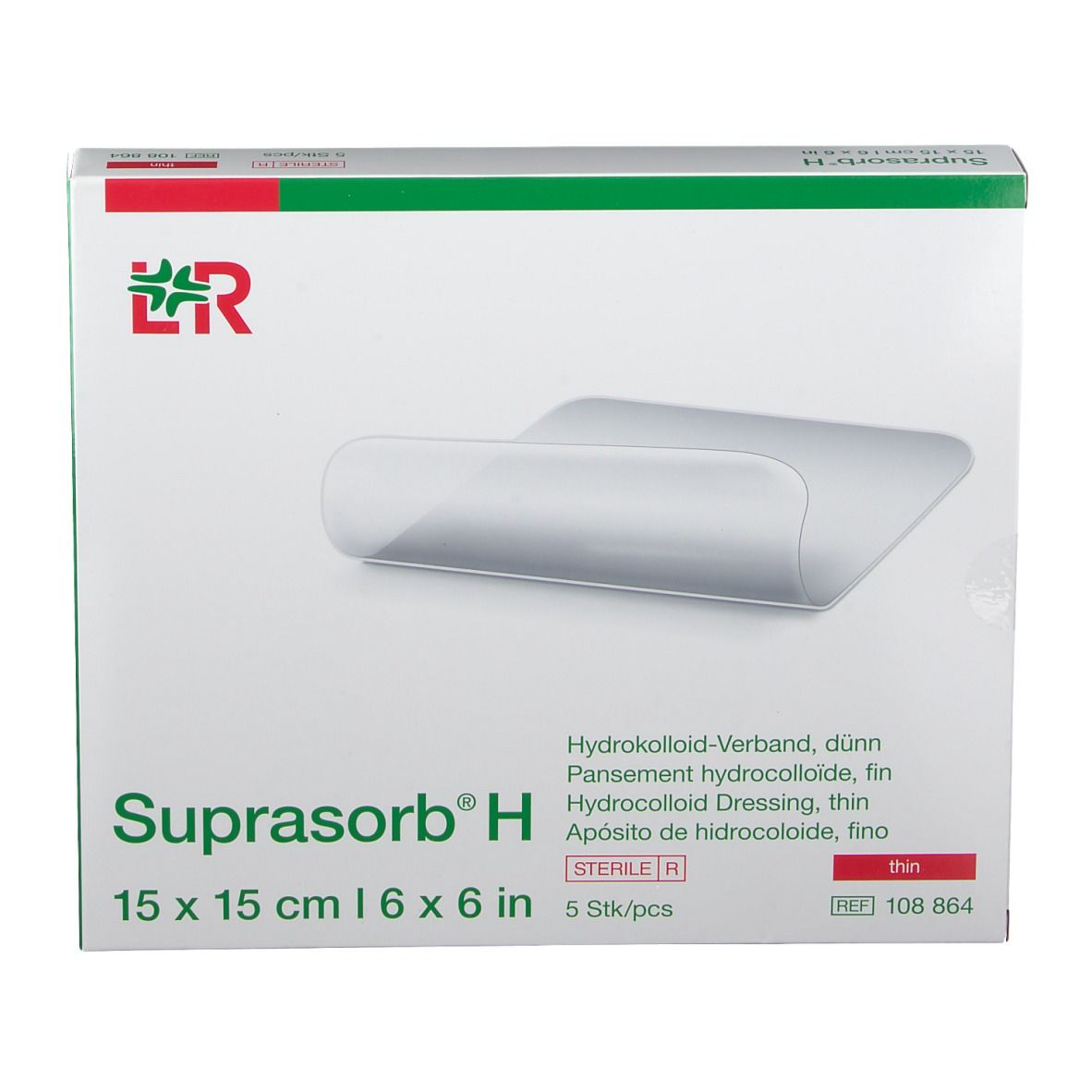 Suprasorb® H Hydrokolloid-Verband Sacrum 15 x 15 cm
