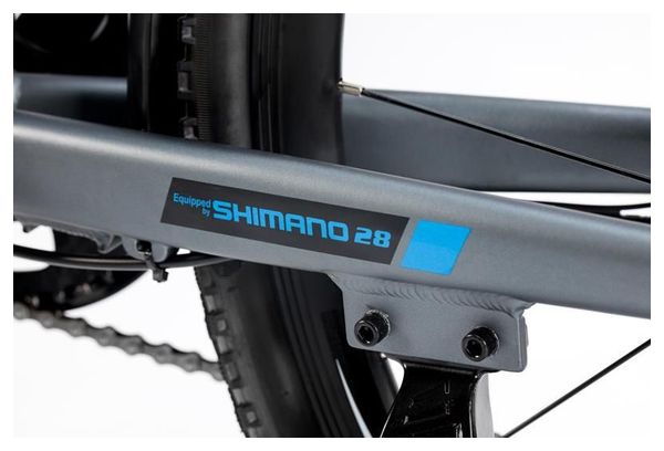 Vélo de Ville Electrique Moma Bikes Ebike-28 Shimano 7V Batterie 624Wh Gris Noir