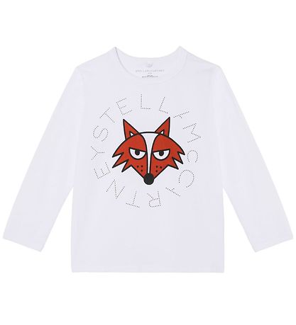 Stella McCartney Kids Kinderbluse - Weiß m. Fuchs