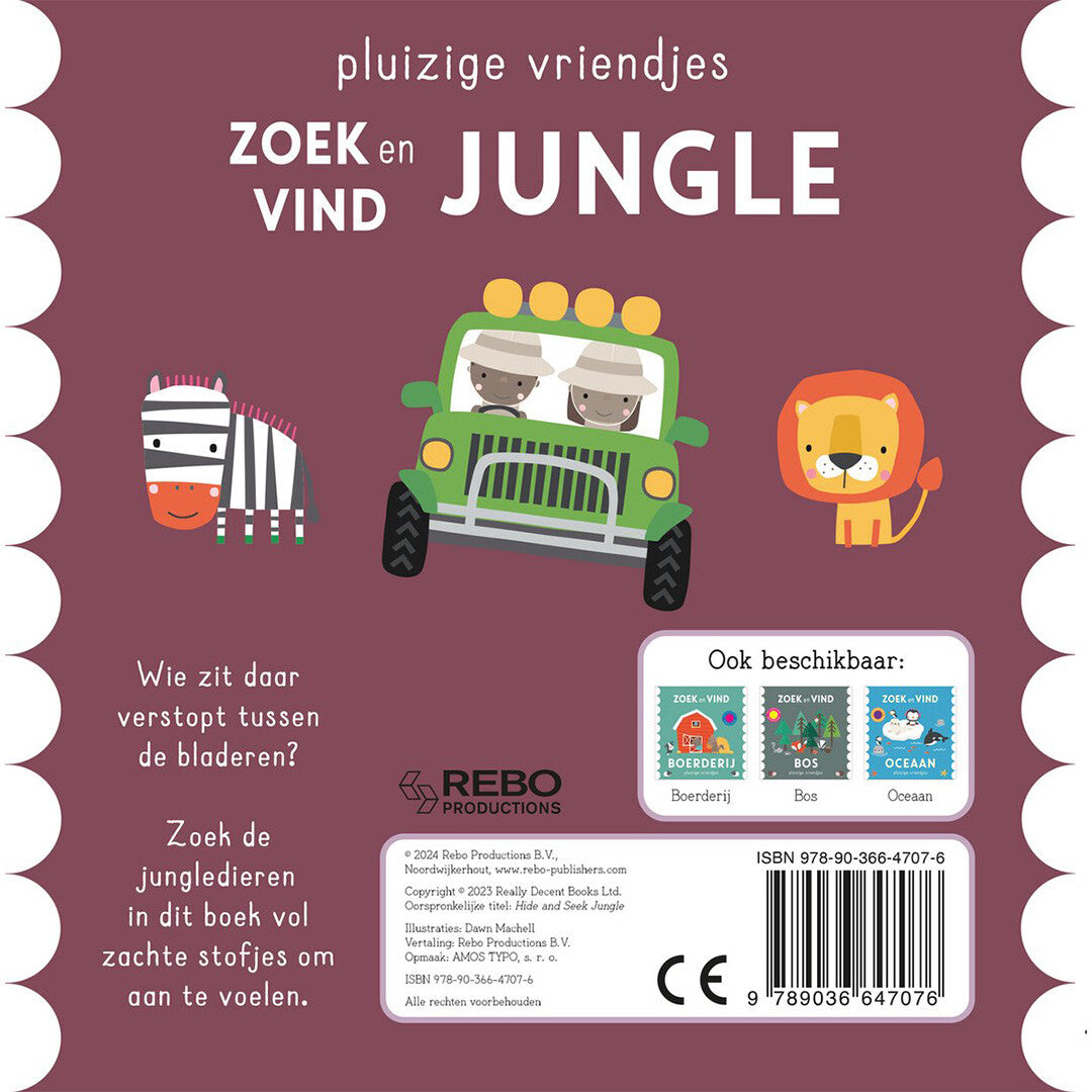Uitgeverij rebo flapjesboek zoek en vind - jungle