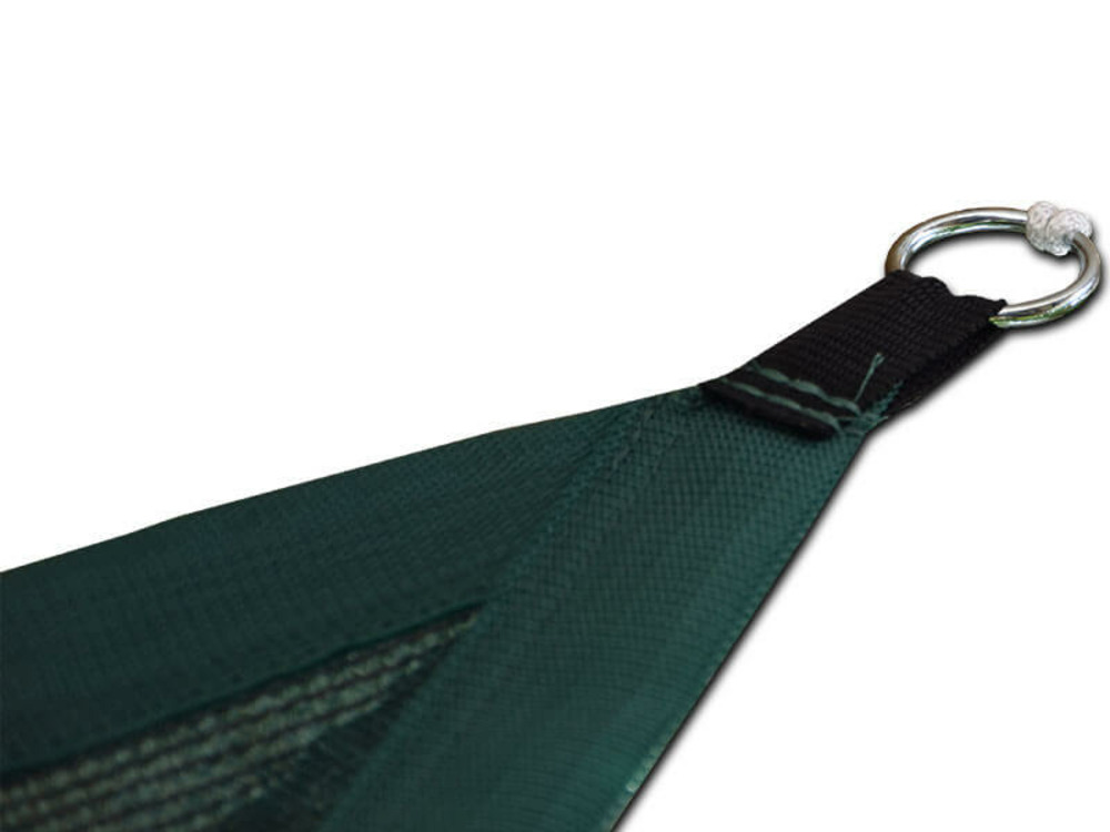 Voile d'ombrage - vert - forme triangle - 185g/m² vert/noir 2.5 x 2.5 x 3.5
