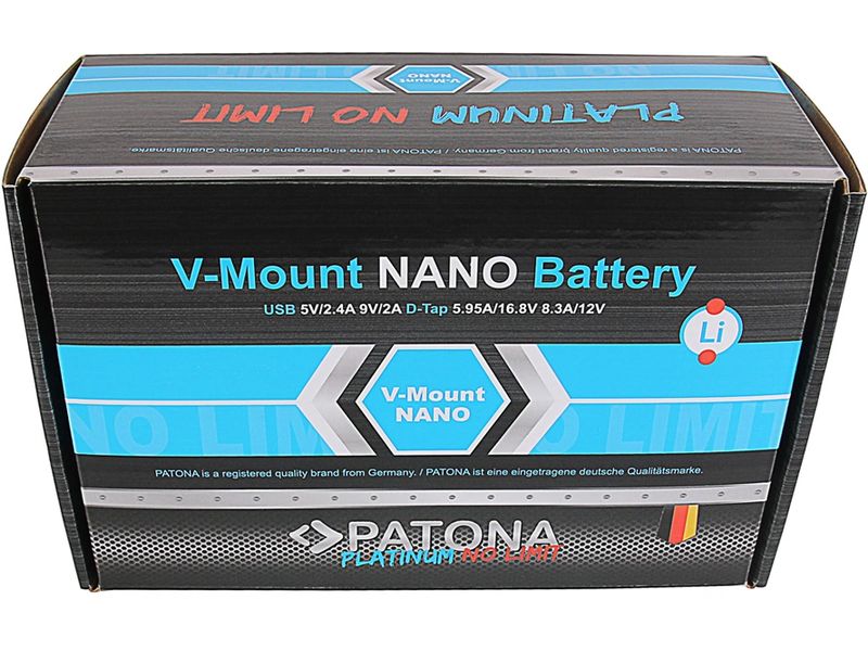 Patona Platinum NANO Akku für Sony DSR 600P Platinum NANO Batteriesatz für Sony