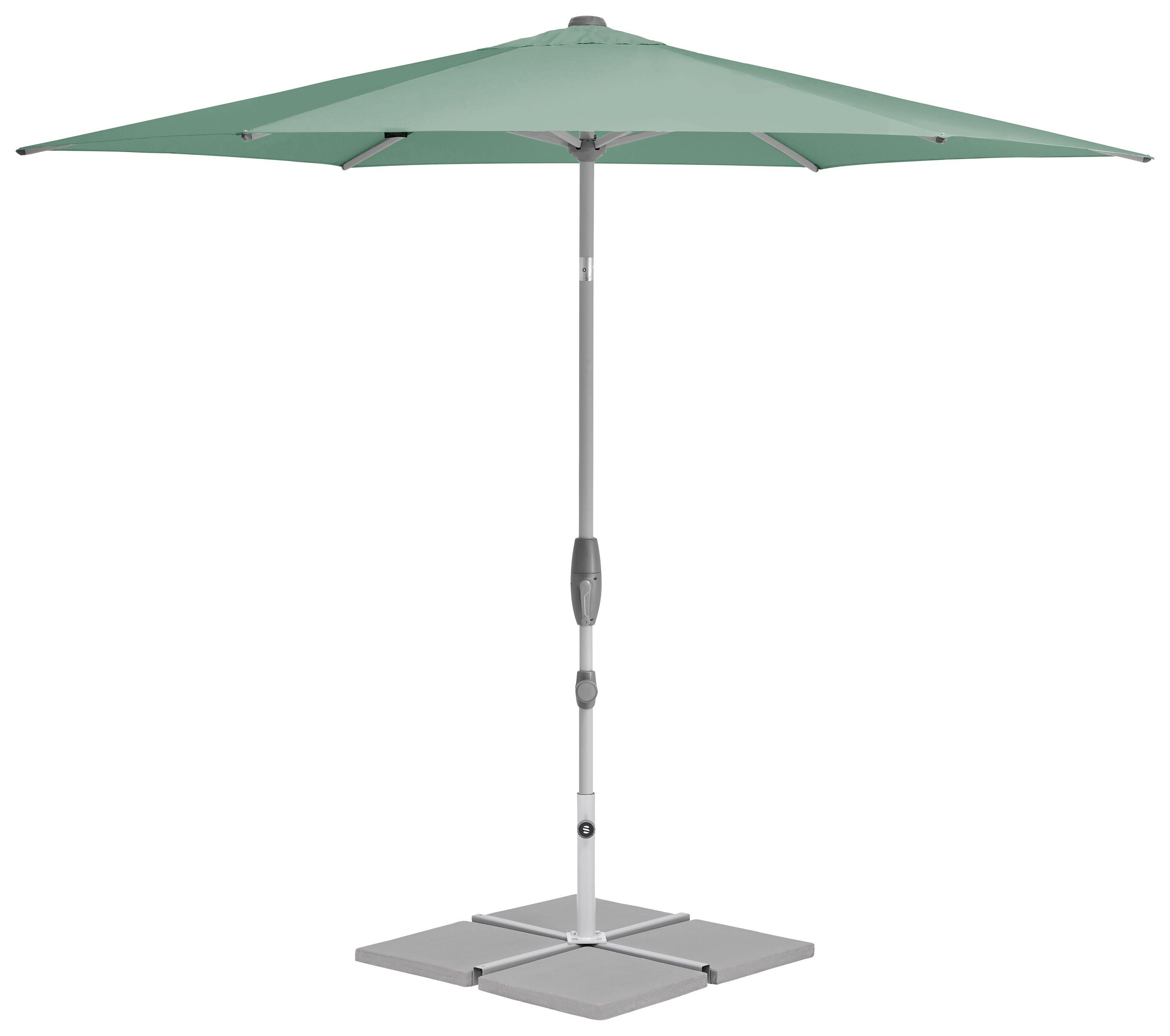 Suncomfort by Glatz SHELL TURN Sonnenschirm - Grün / H: 266.0 cm