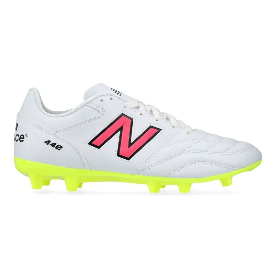 New Balance 442 2.0 Academy FG - Blanc/Violet/Jaune Fluo