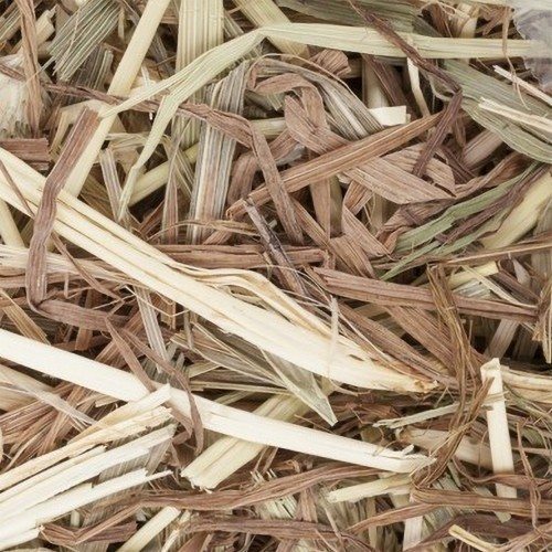 Feno de grama seca com sabor natural