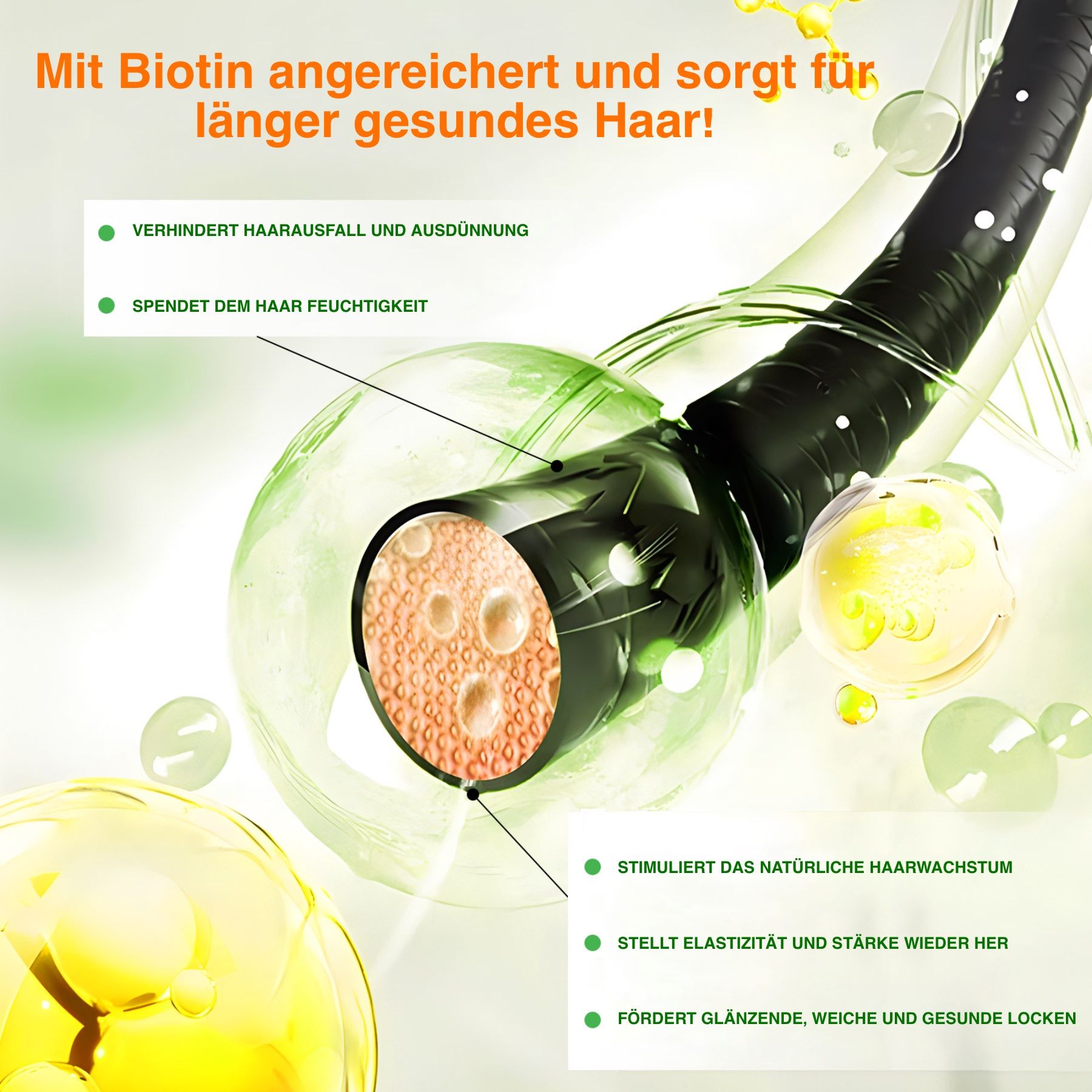 ALIVER 3-in-1 Rosmarin Minze Kürbis Haarspülung