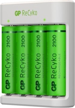 Gp Recyko - Aa Batterier Med USB Oplader - 2100 Mah - 4 Stk