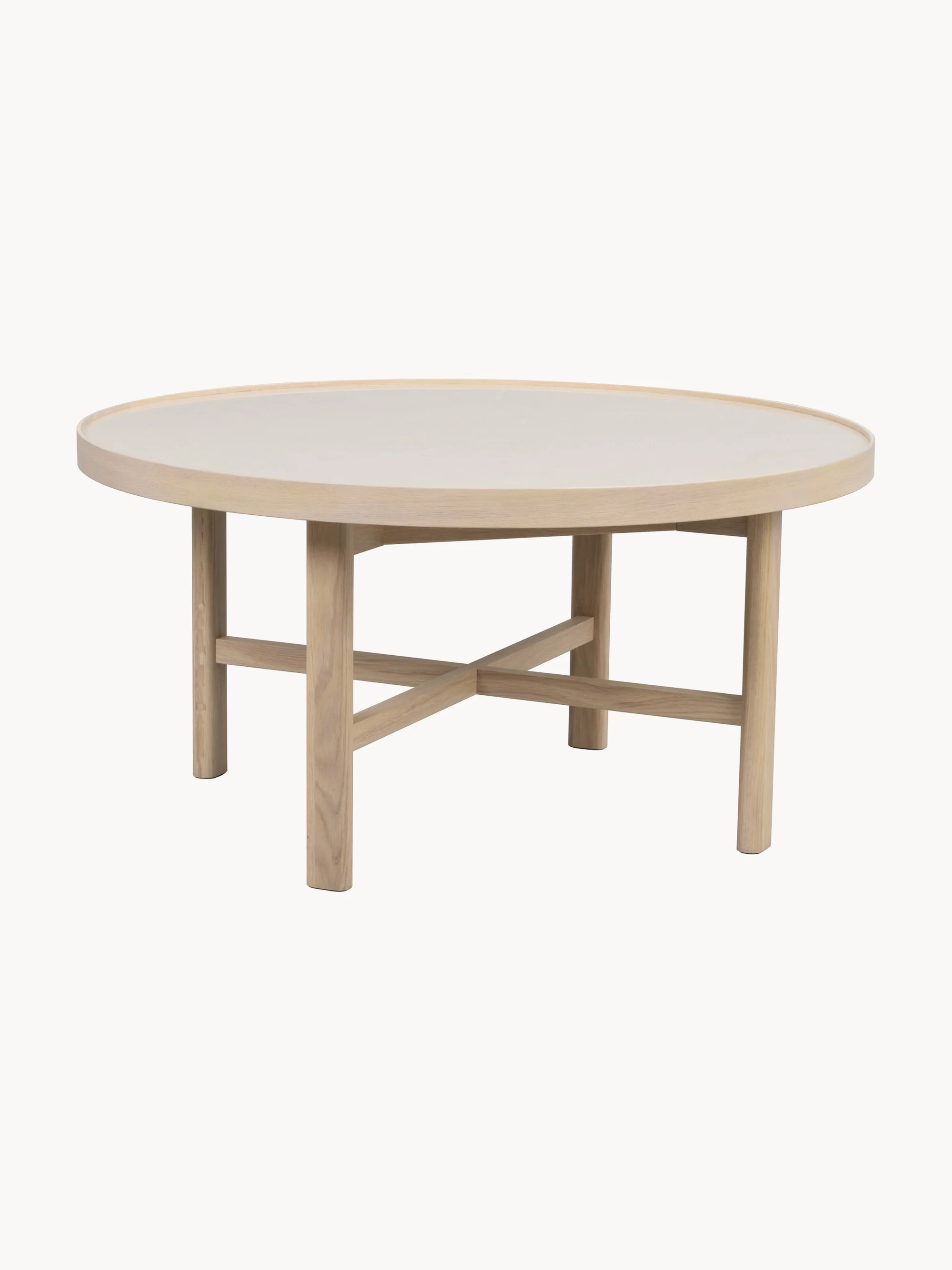 Ronde salontafel Marsden van eikenhout, Ø 90 cm