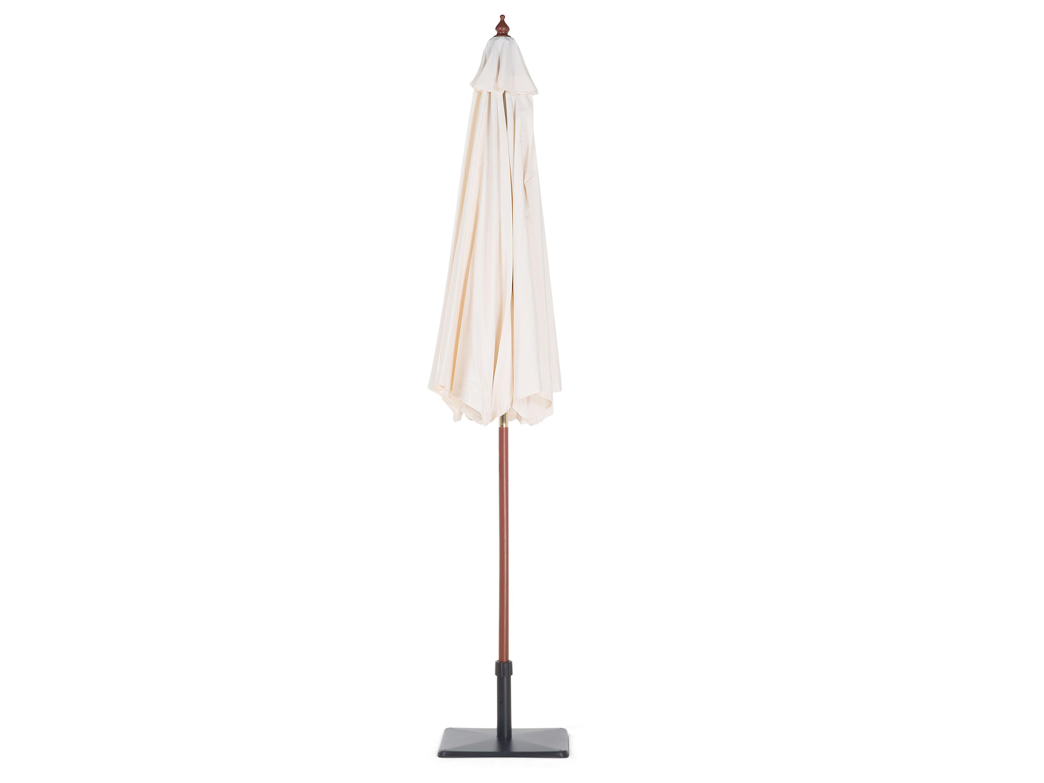Tuinset 4-zits AGELLO met parasol (12 opties) Acaciahout Bruin