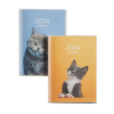 Agenda de poche Amici - 1 semaine par page - 8,1 x 12 cm - disponible dans différents modèles - Brepols