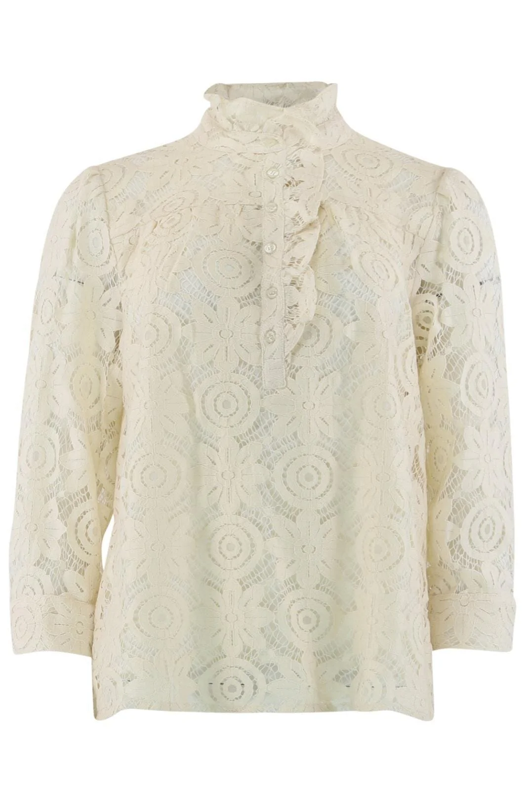 Continue Arianna Lace L/S off white