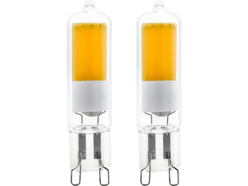 EGLO Leuchten Lampe 2 W G9 Neutralweiss LED Leuchtmittel-Set aus klarem Glas