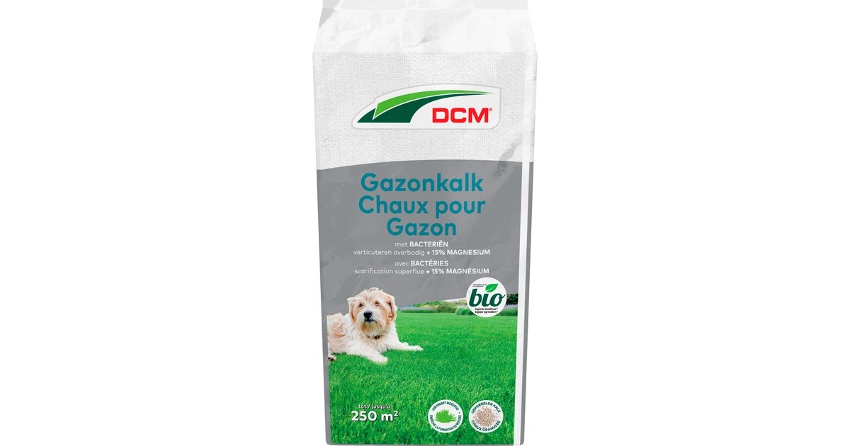 DCMGazonkalk 20 kg meststof  (Tot 250 m²)