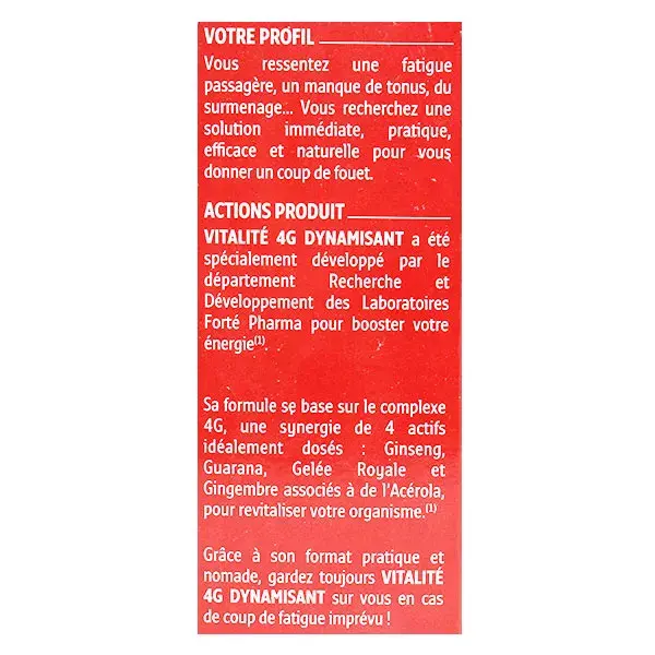 Forté Pharma Vitality 4G Energizante 10 doses