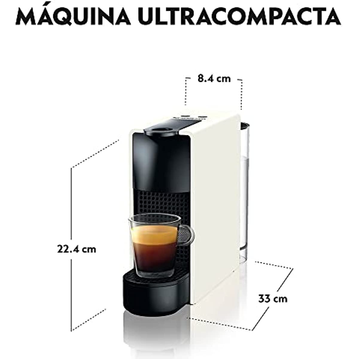Nespresso Essenza Mini Cafeteira 110V, m&aacute;quina de caf&eacute; Espresso compacta para casa, m&aacute;quina de c&aacute;psula / c&aacute;psula el&eacute;trica autom&aacute;tica (branca)