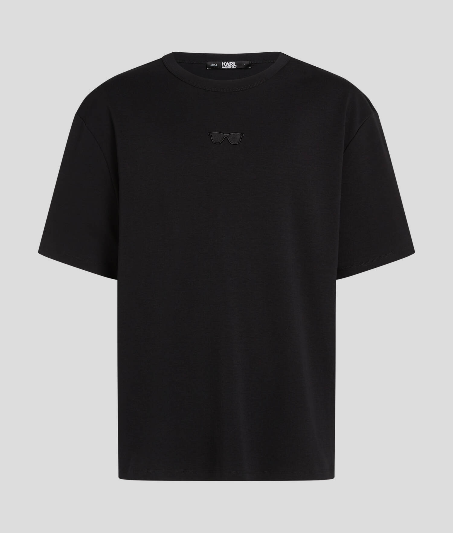 T-SHIRT LUNETTES DE SOLEIL OVERSIZE - Noir