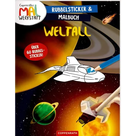 Coppenrath Verlag Rubbelsticker & Malbuch Weltall