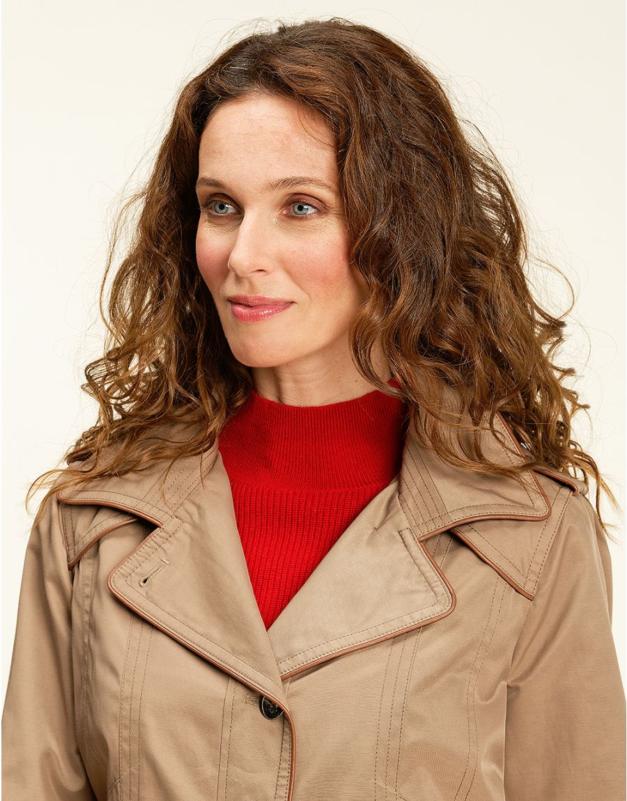 Parka-trench camel