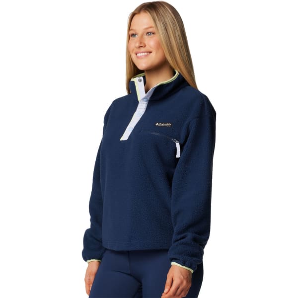 Sweat polaire COLUMBIA HELVETIA II CROPPED HALF SNAP FLEECE W COLLEGIATE NAVY