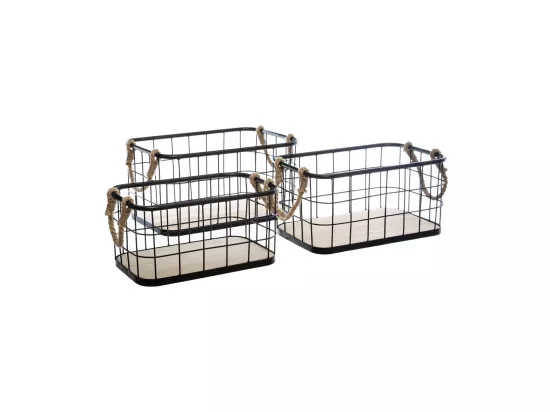 Lot de 3 Cagettes de Rangement 