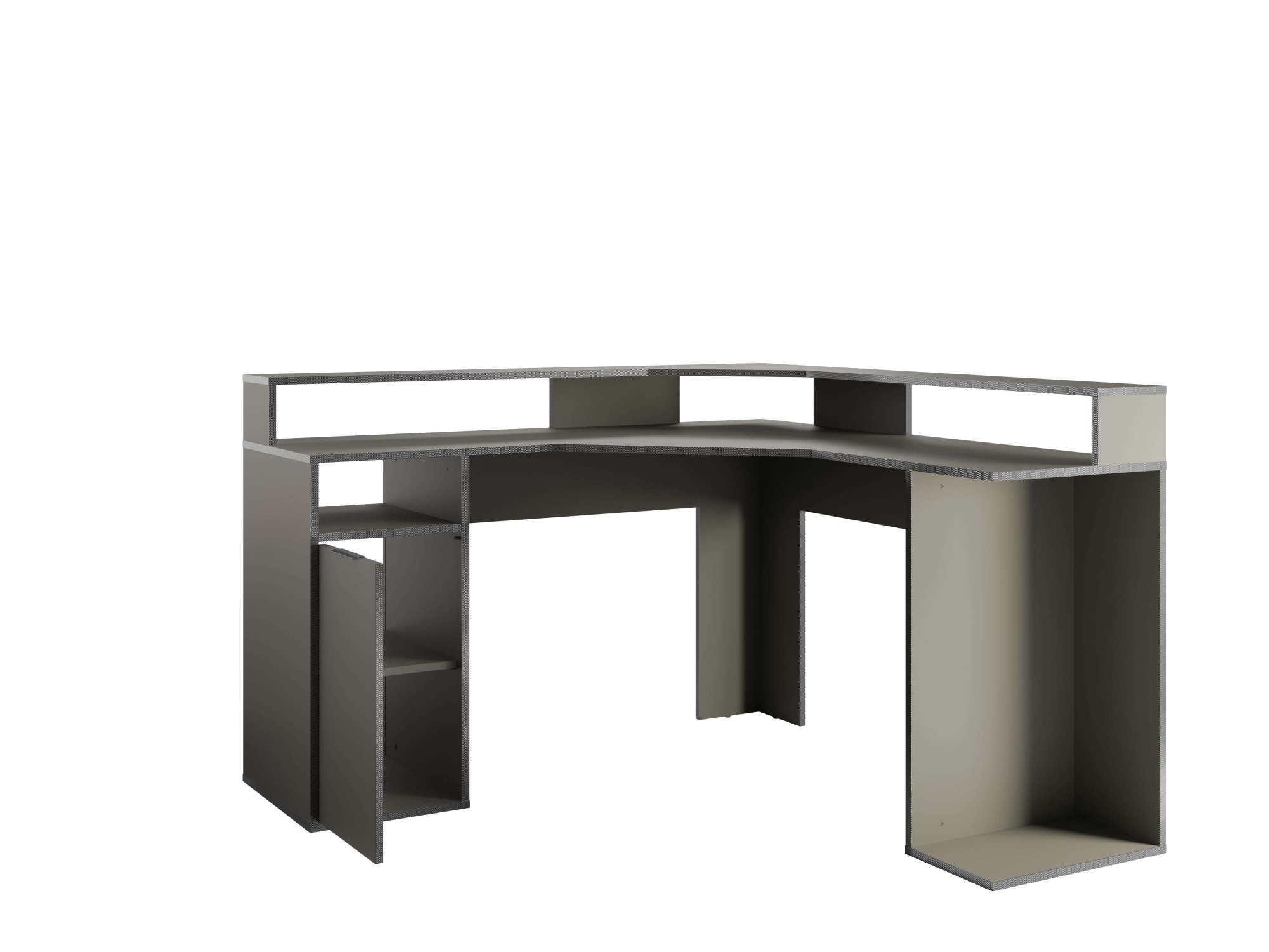 Home affaire Eckschreibtisch »Omaha« Gamingtisch mit Tür, Towerfach und Monitorablage, Breite 139 cm