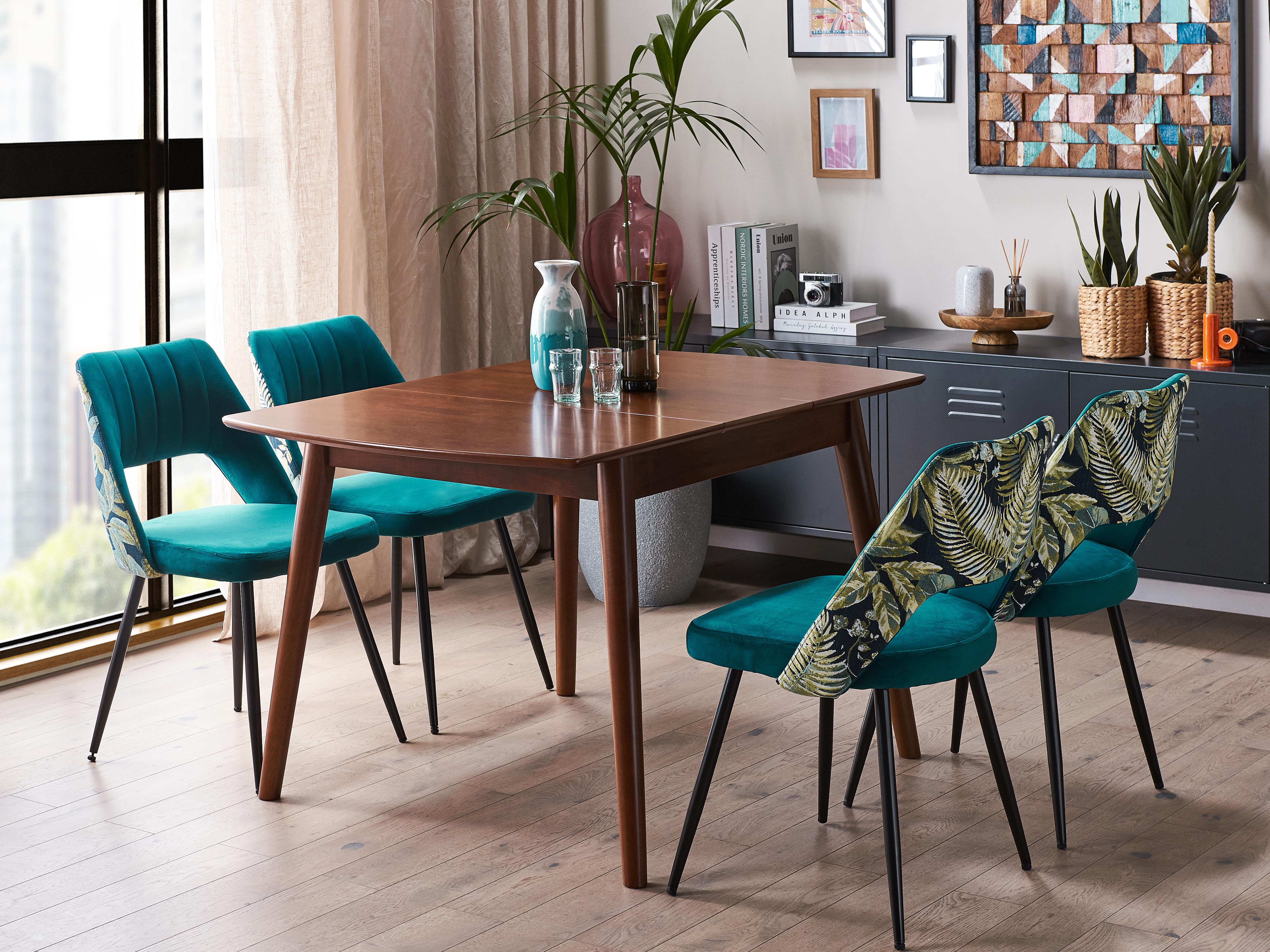 Eettafel uitschuifbaar TOMS Donkerbruin 80 cm 100/130 cm