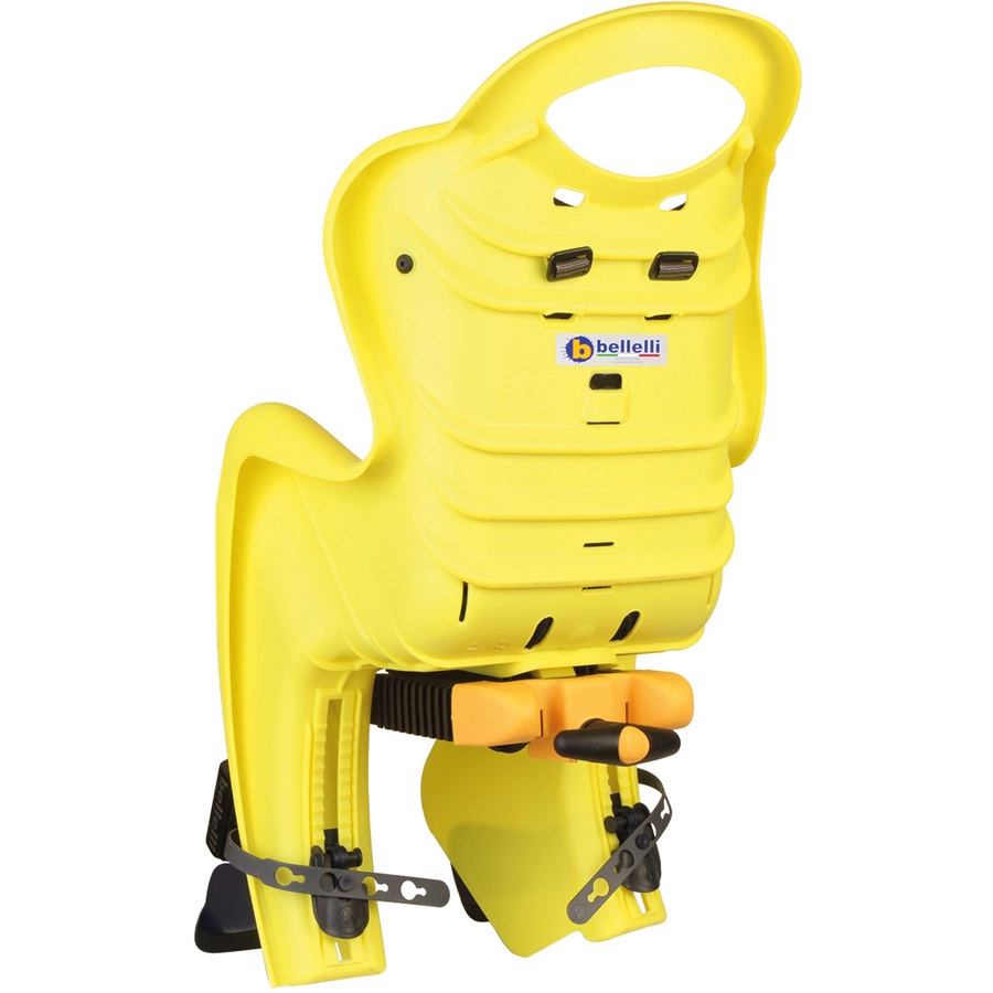 BELLELLI Kindersitz Fahrrad Mr Fox Reclining B-fix Frame mount Yellow HI VIZ